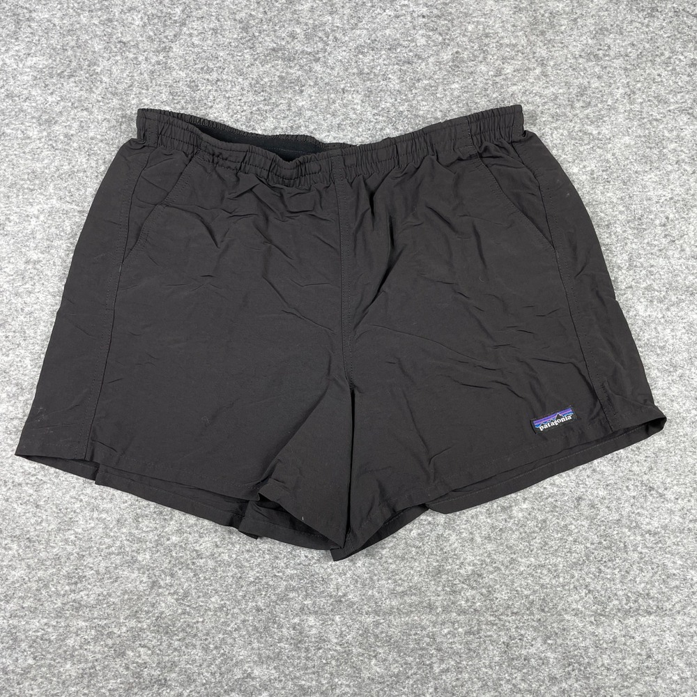 Patagonia Baggies Lights Shorts Mens L Black Recycled Nylon Running 57059